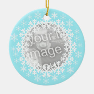 Snowflake Foto Ornament