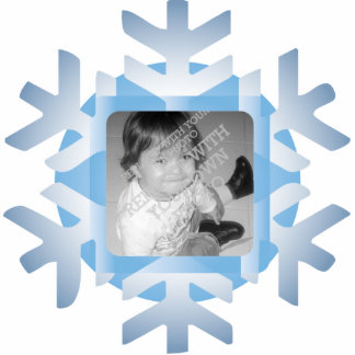 Snowflake Foto Personalisierter Weihnachtsschmuck Freistehende Fotoskulptur