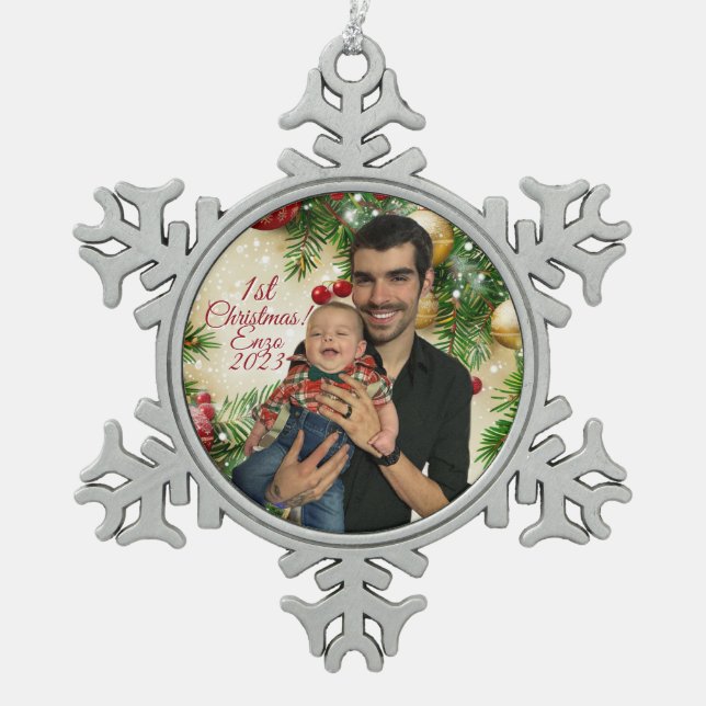 Snowflake Framed Ornament (Vorderseite)