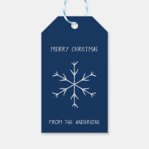 Snowflake Frohe Weihnachtsgeschenke Tags für Feier