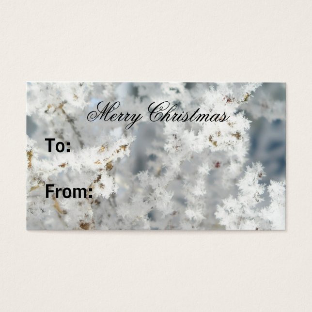 Snowflake-Geschenketags (Vorderseite)
