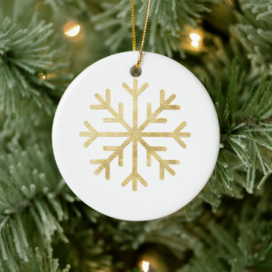 Snowflake Gold Paradies für Kletterhexen: Keramik Ornament