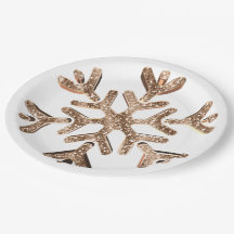 Snowflake Gold und White Festivals Glitzer