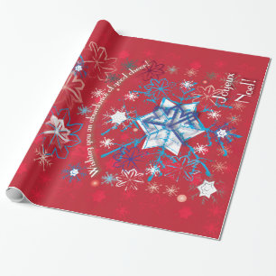 Snowflake Greetings I Geschenkpapier