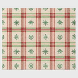 Snowflake Grid Geschenkpapier