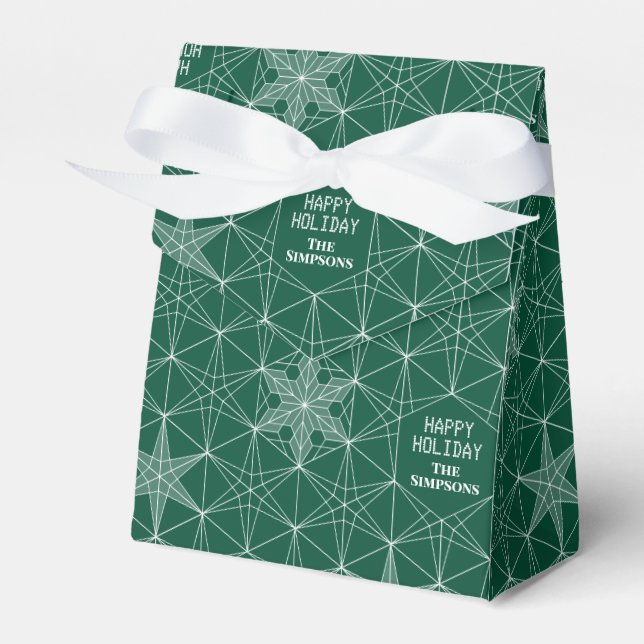 Snowflake-Hochzeit im japanischen Stil Geschenkschachtel (Vorderseite)