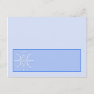 Snowflake Hochzeit Schriftliche Platzkarte Postkarte
