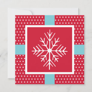 Snowflake Holiday Cards Feiertagskarte