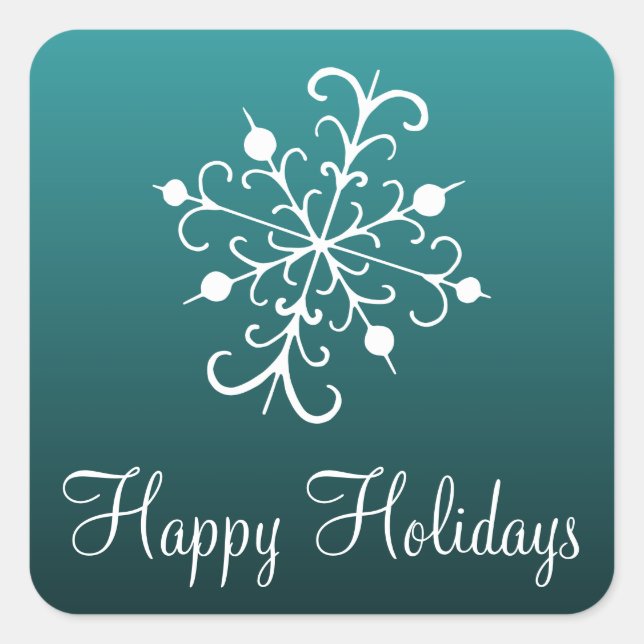 Snowflake Holidays Stickers (Vorderseite)