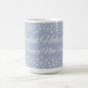 Snowflake Holidays Tasse - wählen Sie Stil, Farbe