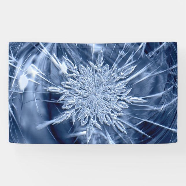 Snowflake Ice Banner (Horizontal)