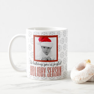 Snowflake Joyful Holiday Season Foto Kaffeetasse