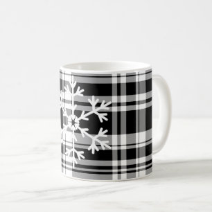 Snowflake Kariert Coffee Tasse