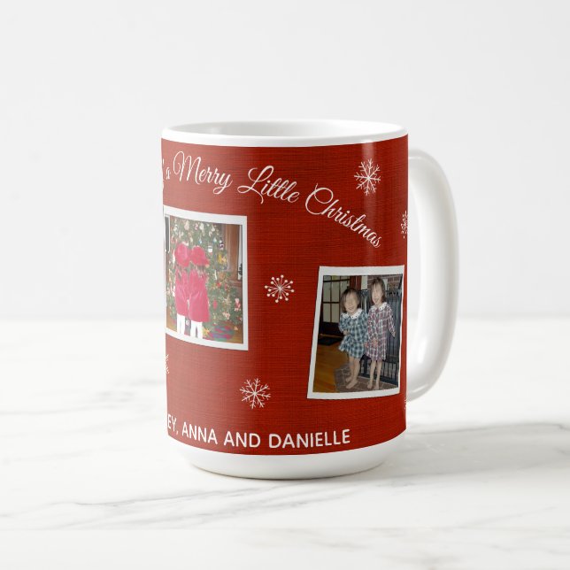 Snowflake Kisses - 3 Fotos - Tasse Weihnachten (VorderseiteRechts)