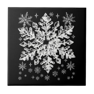 Snowflake Kostüm Winter Weihnachten Matching Mens Fliese