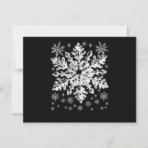 Snowflake Kostüm Winter Weihnachten Matching Mens Postkarte