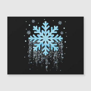 Snowflake Kostüm Winterweihnachtsmatte Magnetkarte