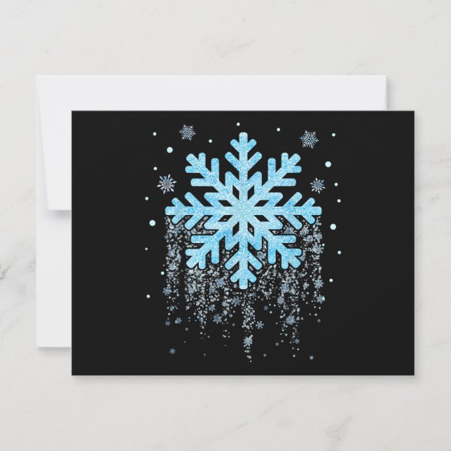 Snowflake Kostüm Winterweihnachtsmatte Save The Date (Vorderseite)