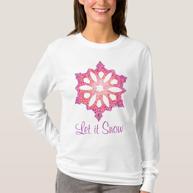 Snowflake Langschläfer Shirt (Vorderseite)