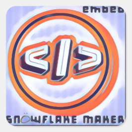 SNÖWFLAKE MAKER - EMbED - Aufkleber