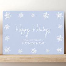 Snowflake Modern Corporate Holiday Card