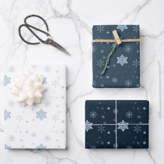 Snowflake Multi-Color Geschenkpapier Set