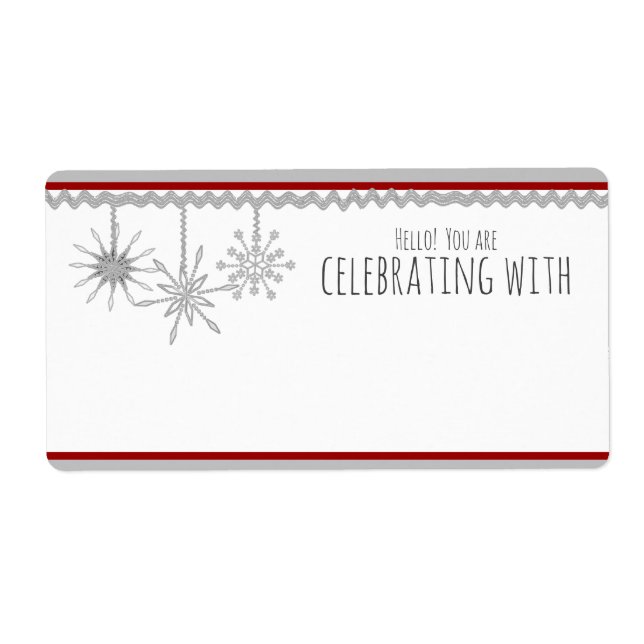 Snowflake Name ID Abzeichen Stickers (Vorne)