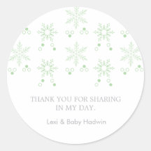 Snowflake | Neutraler Baby Duwer Fevor Sticker