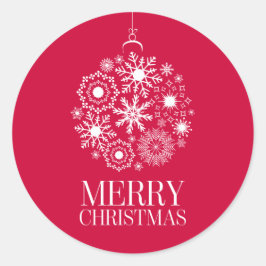 Snowflake Orament Joyeux Sticker de Noël