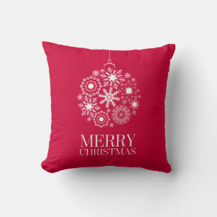 Snowflake Ornament Frohe Weihnachtsbaumkissen Kissen