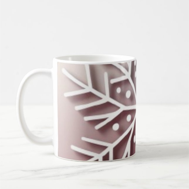 Snowflake Ornament Icon – Winter Holiday Design  Kaffeetasse (Links)