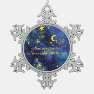 Snowflake Ornament STARTET der kleine Prinz QUOTE