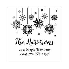 Snowflake Ornamente Ansprache Design Art Briefmark Gummistempel