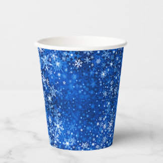 Snowflake Paper Party Cups Pappbecher