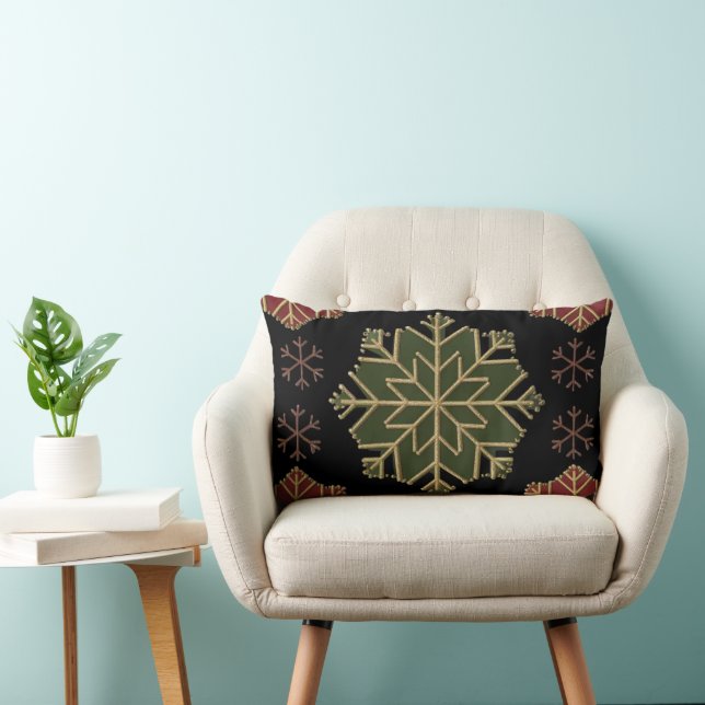 Snowflake Patchwork Weihnachtsbaum Kissen Abdeckun (Stuhl )
