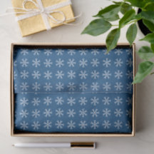Snowflake Pattern auf Blue Christmas Holiday