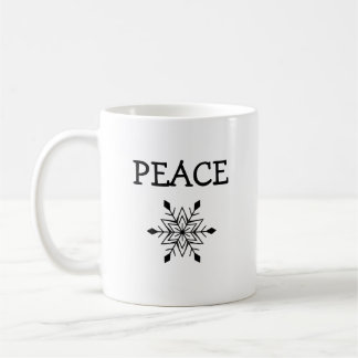 Snowflake Peace Mug Kaffeetasse