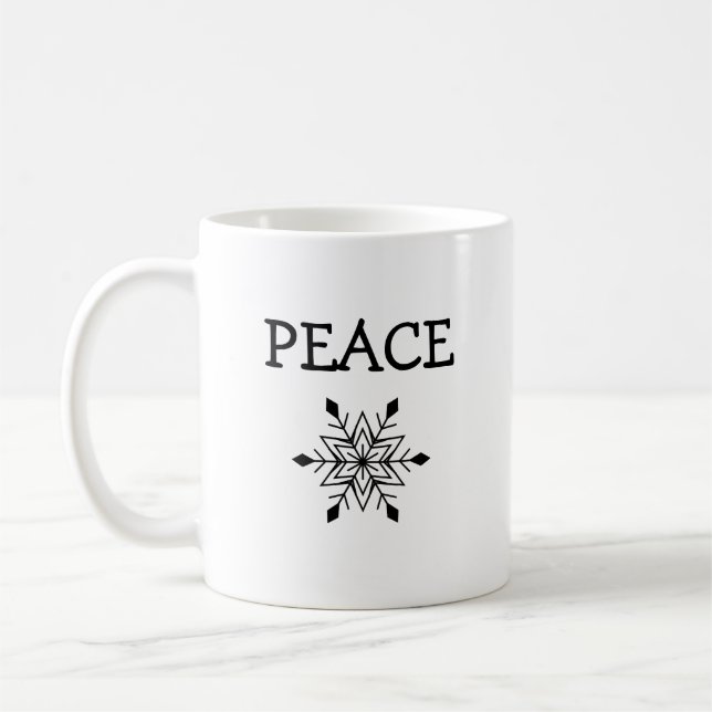 Snowflake Peace Mug Kaffeetasse (Links)
