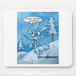 Snowflake Philosophen Funny gibt T-Shirts Karten e Mousepad