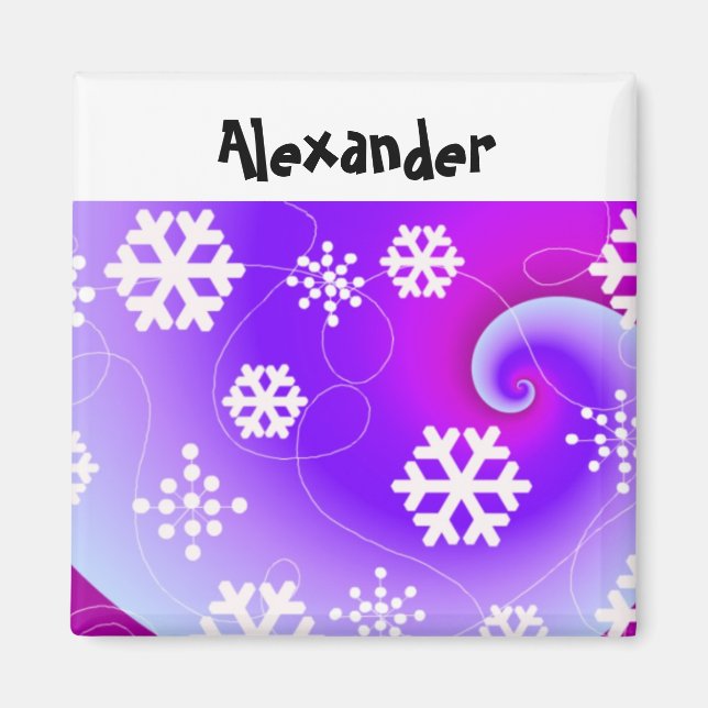 Snowflake Place Holder Magnet (Vorne)