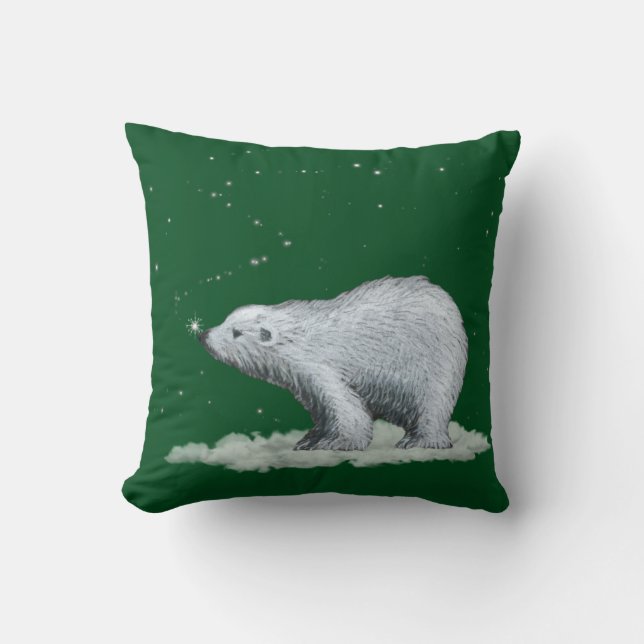 Snowflake Polar Bear Pillow Kissen (Vorderseite)