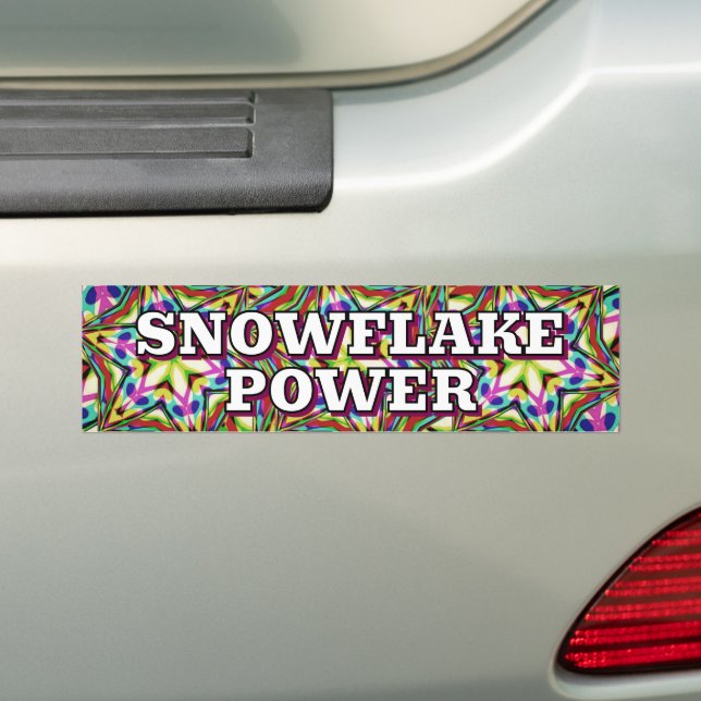 SNOWFLAKE POWER ( you may change the words ) Autoaufkleber (Auf Auto)