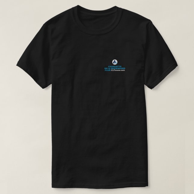 Snowflake QR-Code + Logo-Front-T - Shirt (Design vorne)