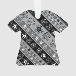 Snowflake rayures gris