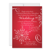 Snowflake Red 2 Winter Wedding