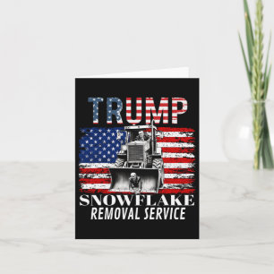 Snowflake Removal Service Funny Donald Trump 2024 Karte