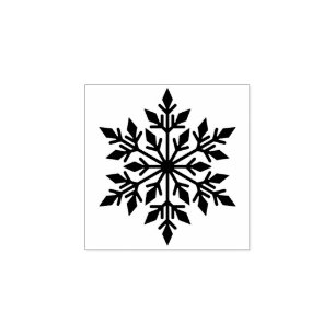 Snowflake Rubbir Briefmarke Gummistempel