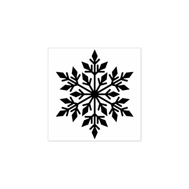 Snowflake Rubbir Briefmarke Gummistempel (Prägung)