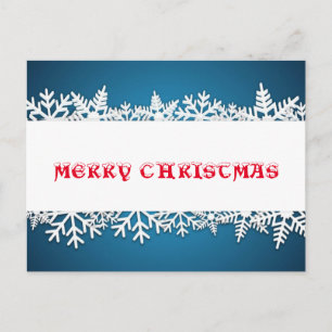 Snowflake Serenade Feiertagspostkarte