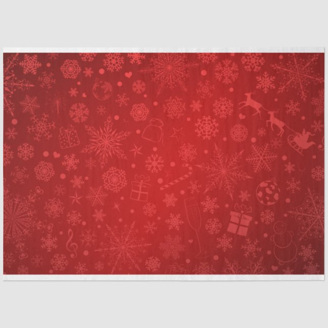 Snowflake Serie 15 Design 6 Seidenpapier (Vorderseite)